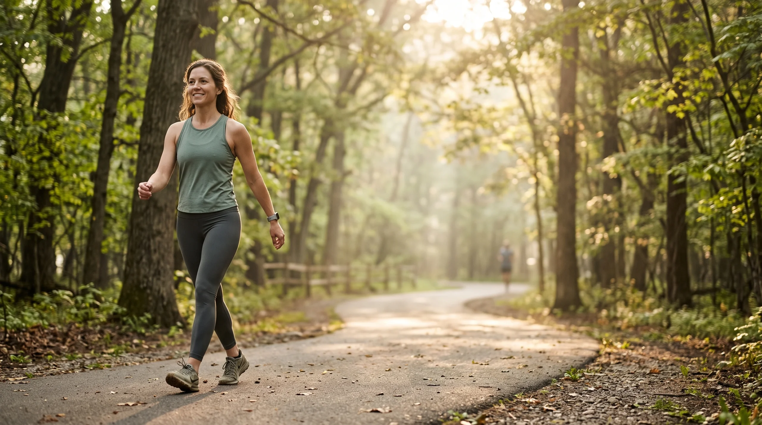 Person exercising as part of a healthy weight loss routine